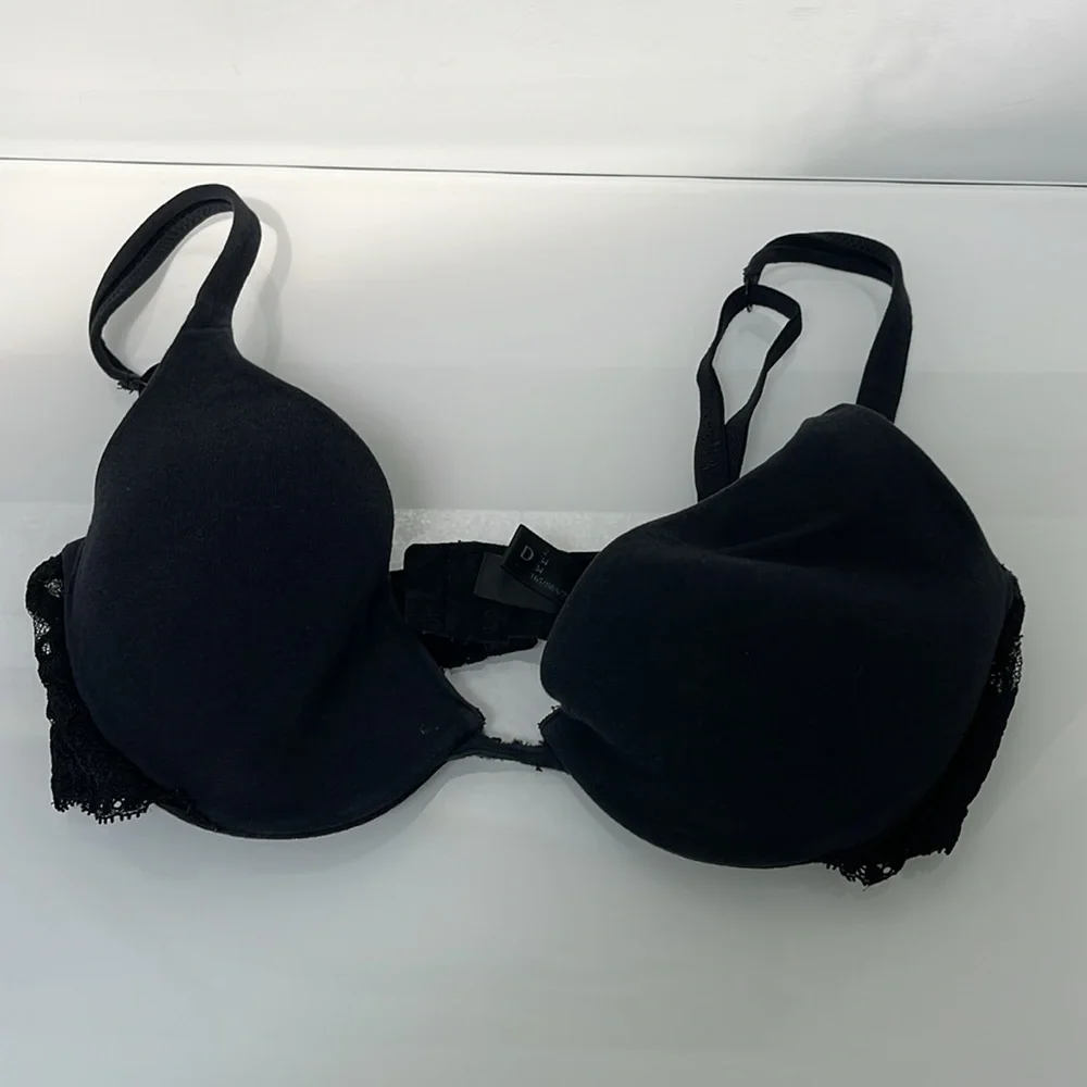 La Perla SOUPLE Black cotton push-up bra 34D - Picture 3 of 9